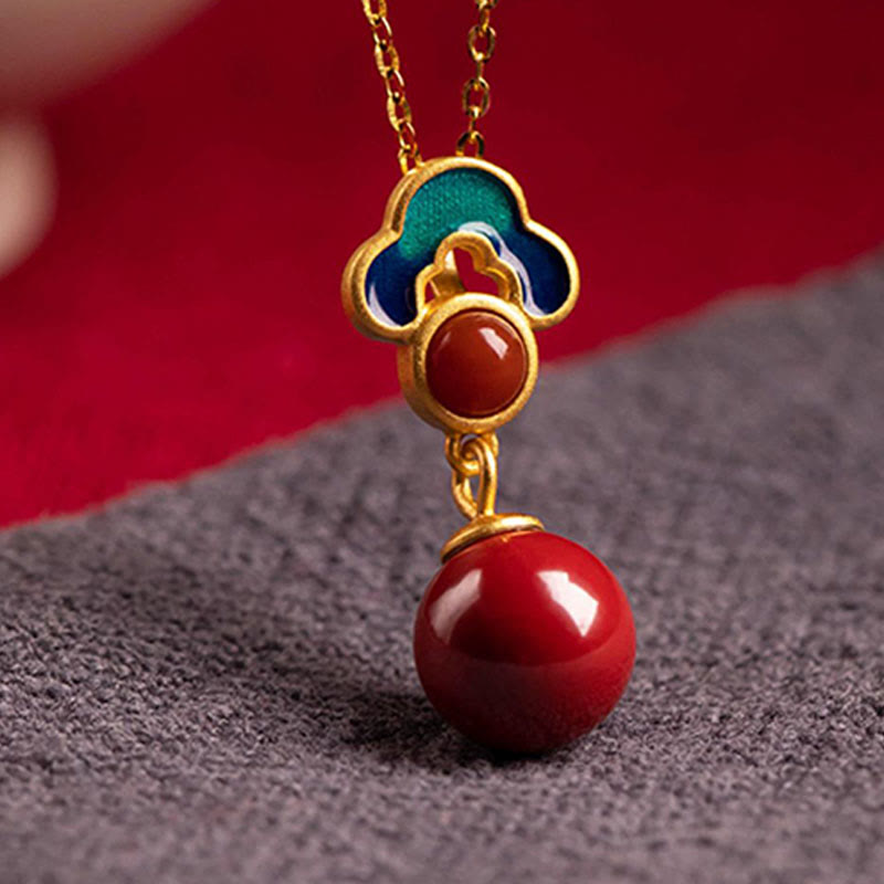 Ensemble collier, boucles d'oreilles et bague en agate rouge cinabre plaqué or et argent sterling 925 avec pierres de Bouddha 