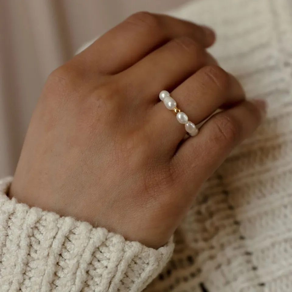 Bague en perles
