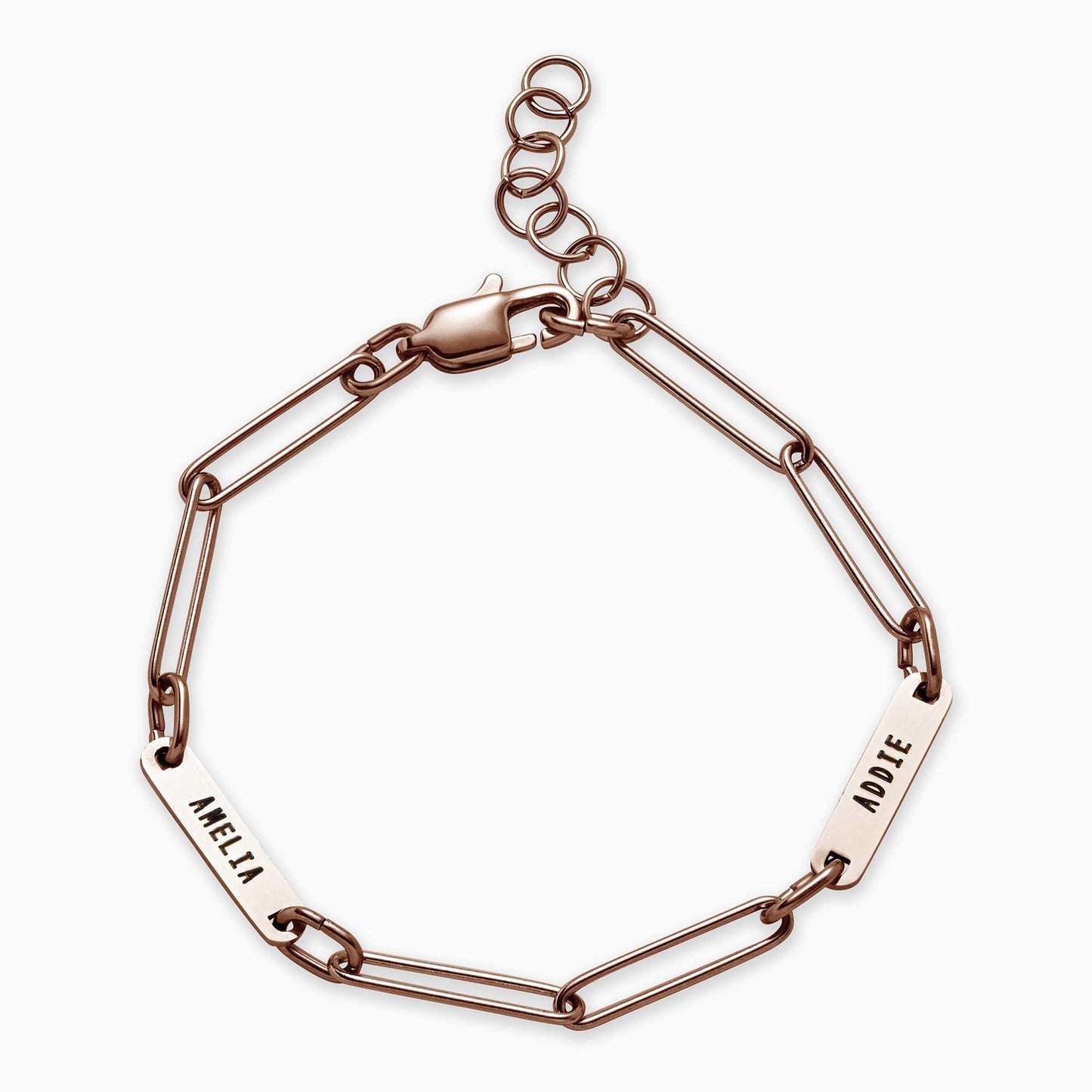 Paperclip Bracelet With Names