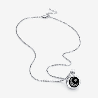 Ensemble de colliers Sun&amp;Moon Touch avec agate naturelle pour deux personnes