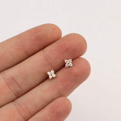 Clous d'oreilles en forme de fleur