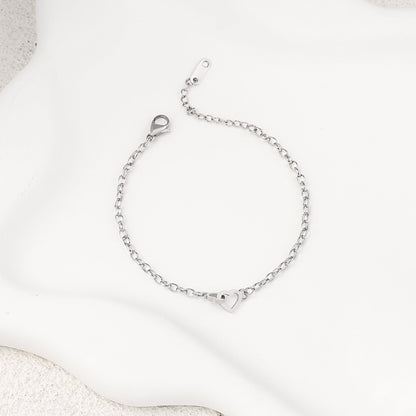 Bracelet mini cœur entrelacé