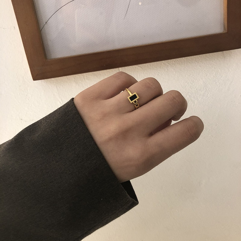 Bague en onyx