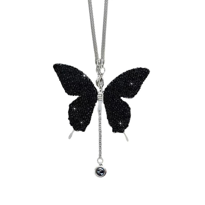 Personalisiertes Schmetterlings-Autospiegel-Ornament mit Fotoanhänger