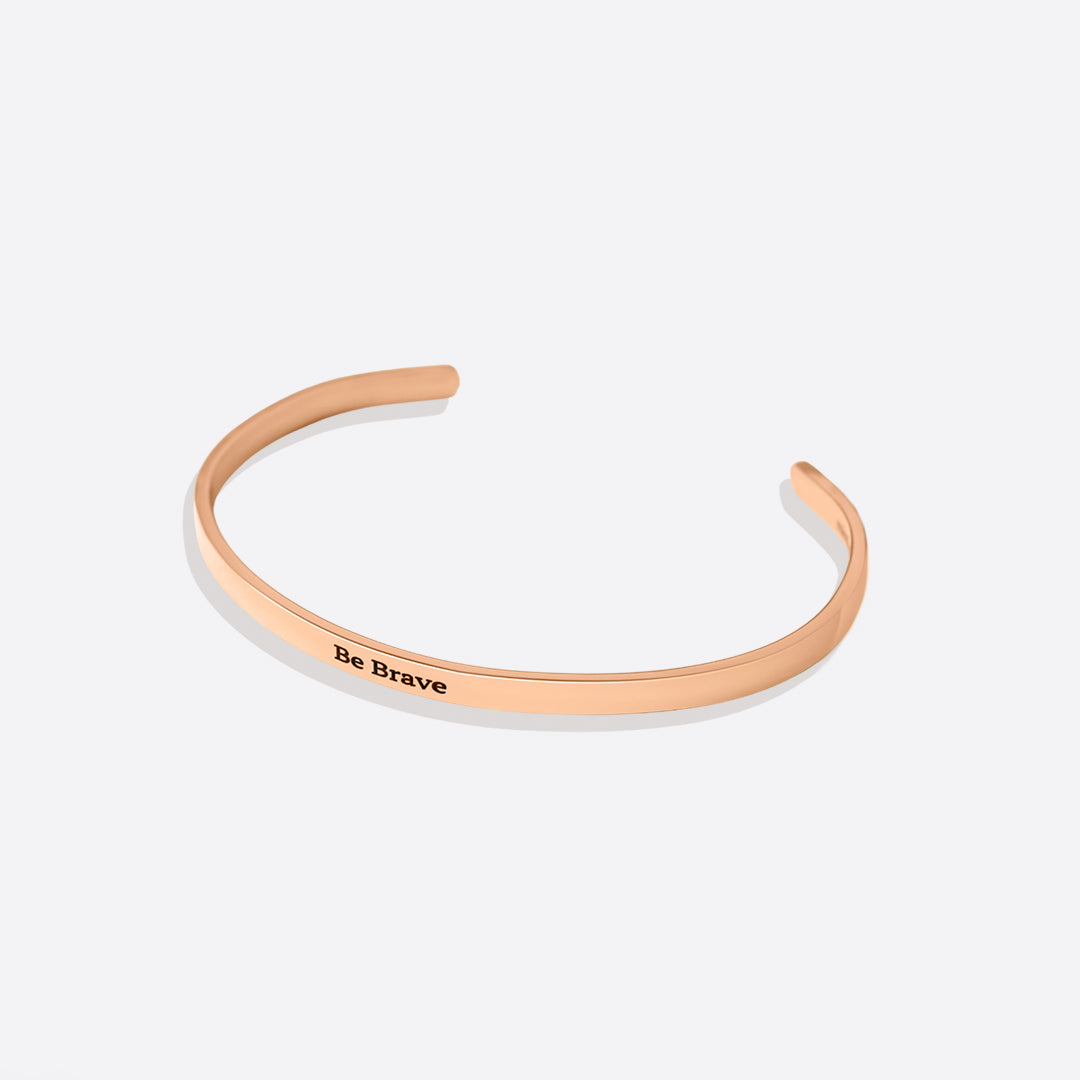 Bracelet manchette fin personnalisé