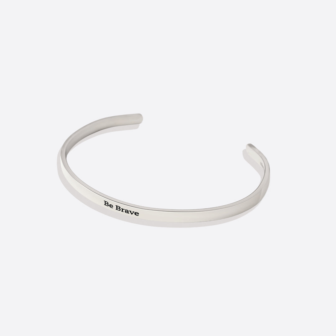 Bracelet manchette fin personnalisé