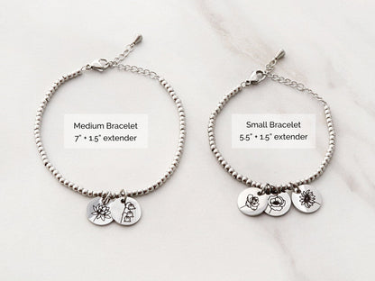 Actual Prints Beaded Bracelet