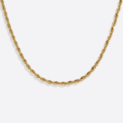 Collier chaîne en corde