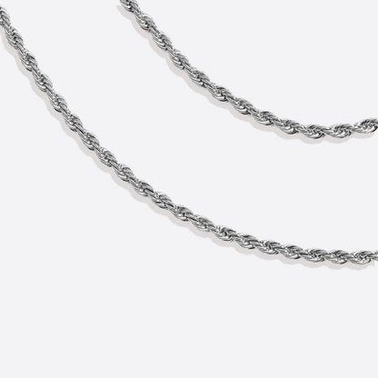 Collier chaîne corde 2 mm