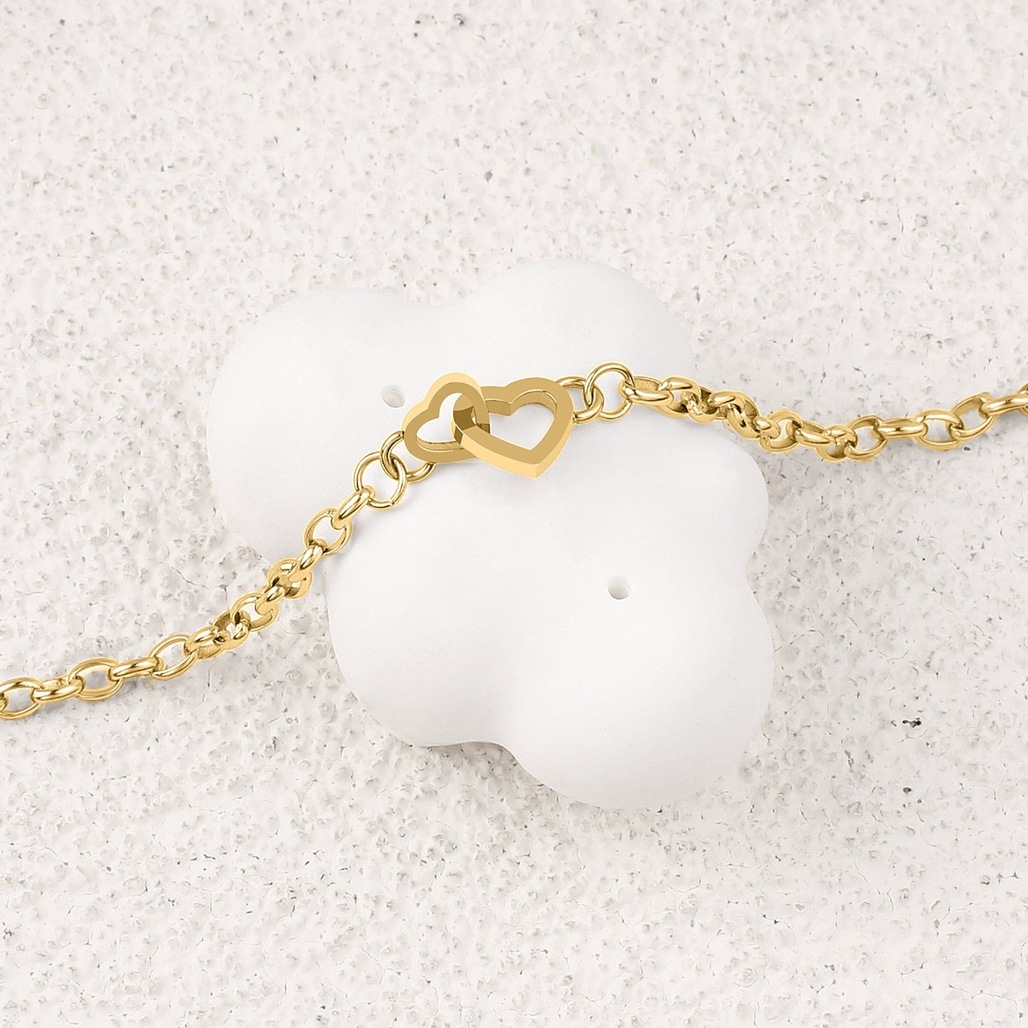 Bracelet mini cœur entrelacé