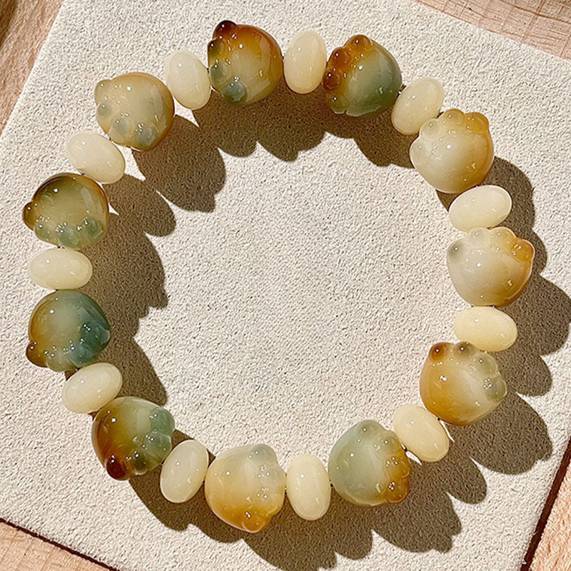 New Cute Cat Paw Bodhi Bracelet, Multiple Colors Available