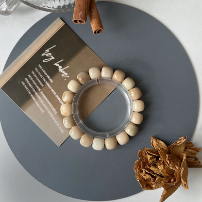 Milk Coffee Color Multicolored Bodhi Bracelet 12mm (Multiple Colors Available)