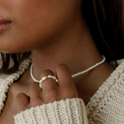 Bague en perles