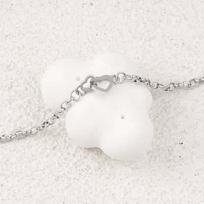 Bracelet mini cœur entrelacé
