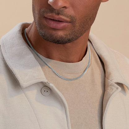 Collier chaîne cubaine de 3 mm