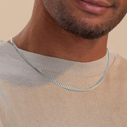 Collier chaîne cubaine de 3 mm