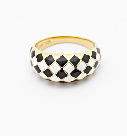 Anneau en damier