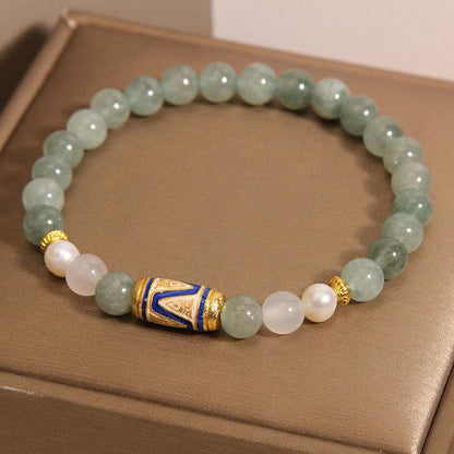 Bracelet porte-bonheur en jade et pierres de Bouddha