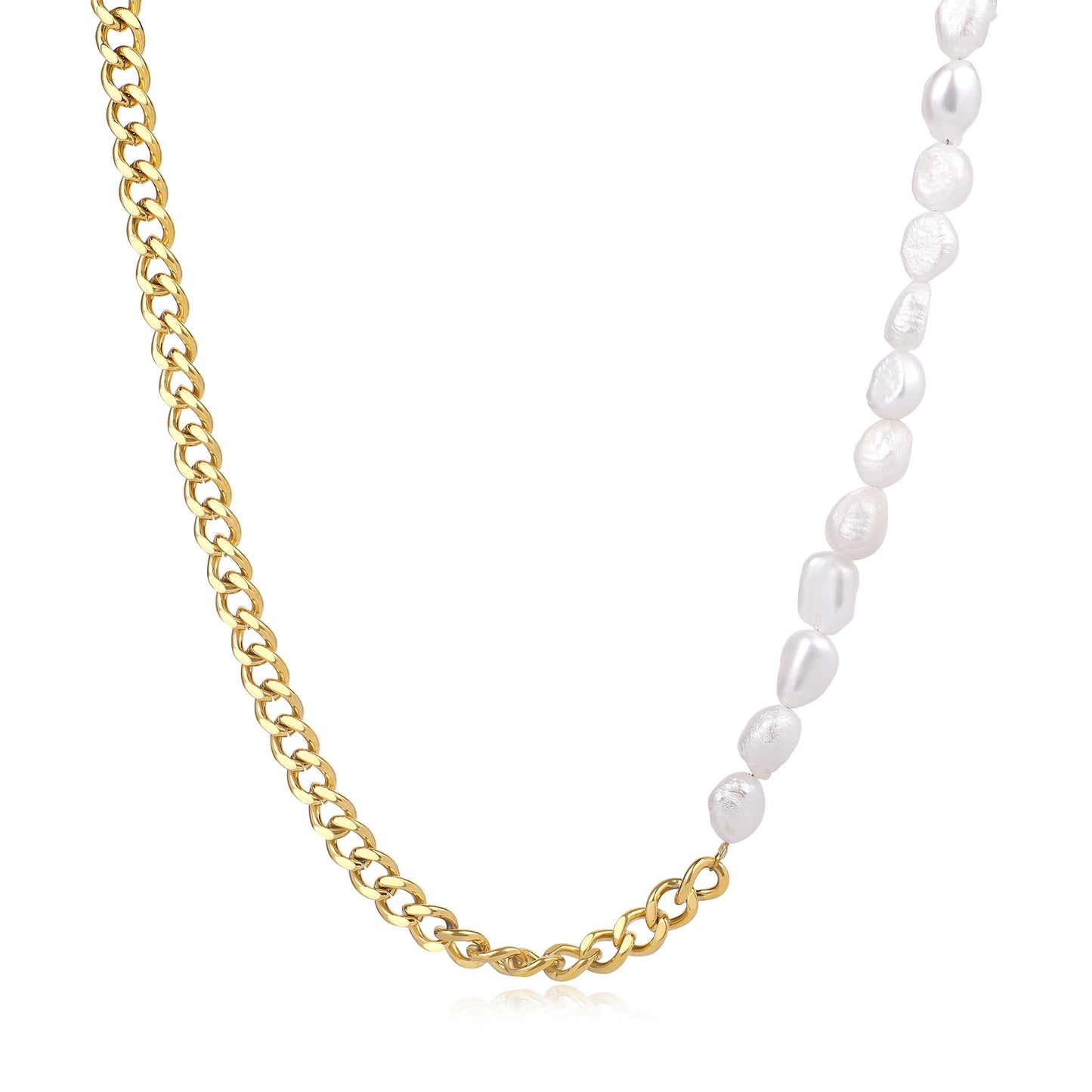 Collier de perles demi-chaîne