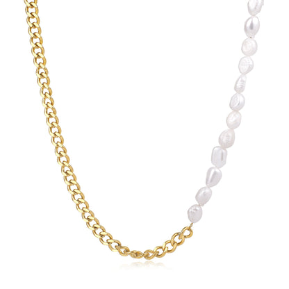 Collier de perles demi-chaîne