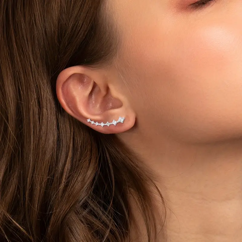 Boucle d'oreille grimpeuse Sophie S925