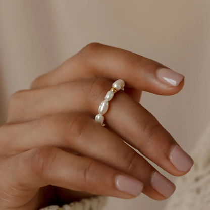 Bague en perles