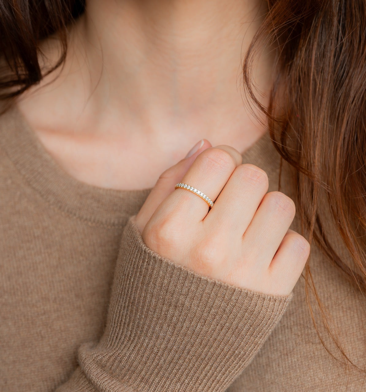 Bague d'éternité en diamant