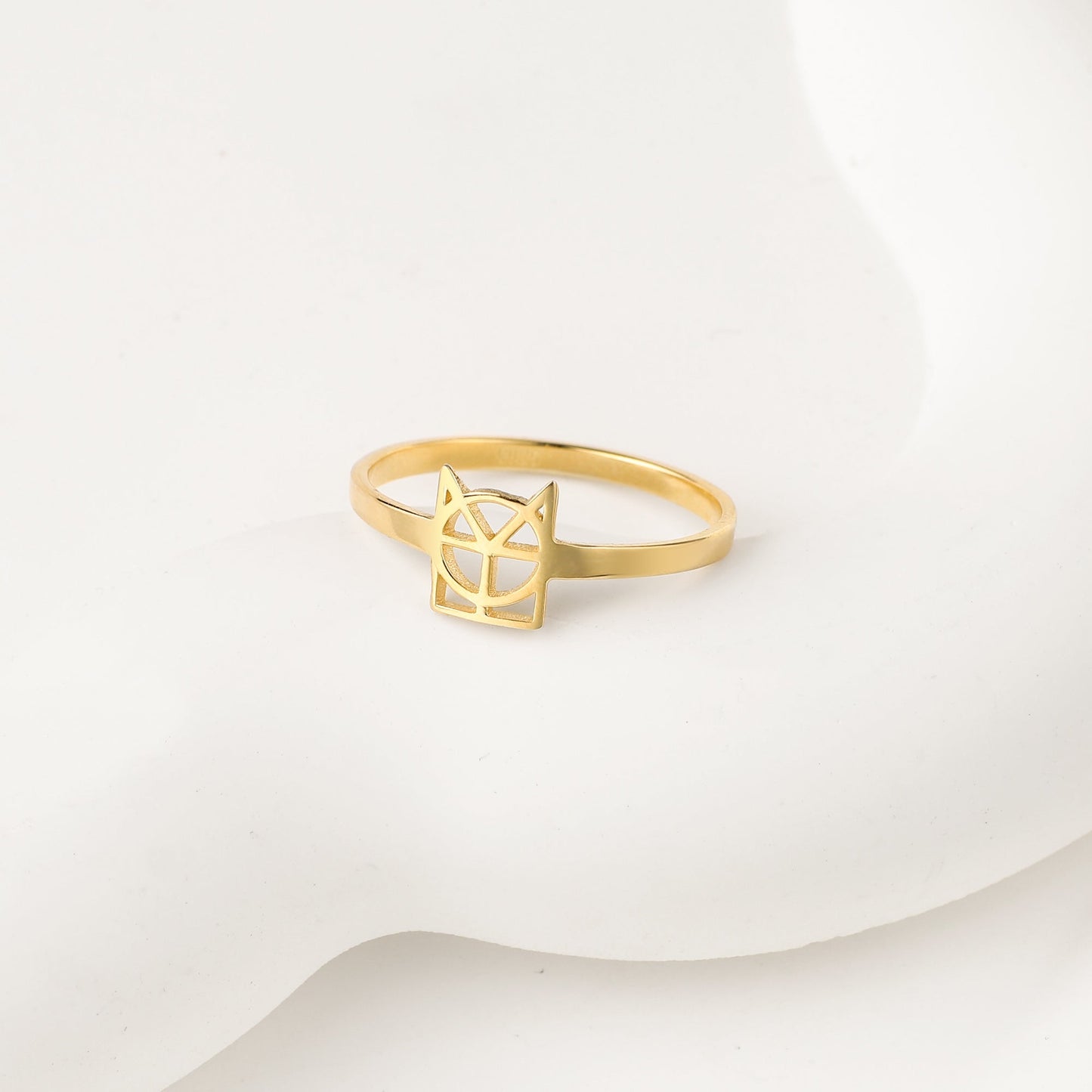 Monogram Name Ring