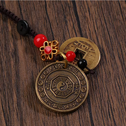 2025 Year of the Snake Brass Coin Keychain