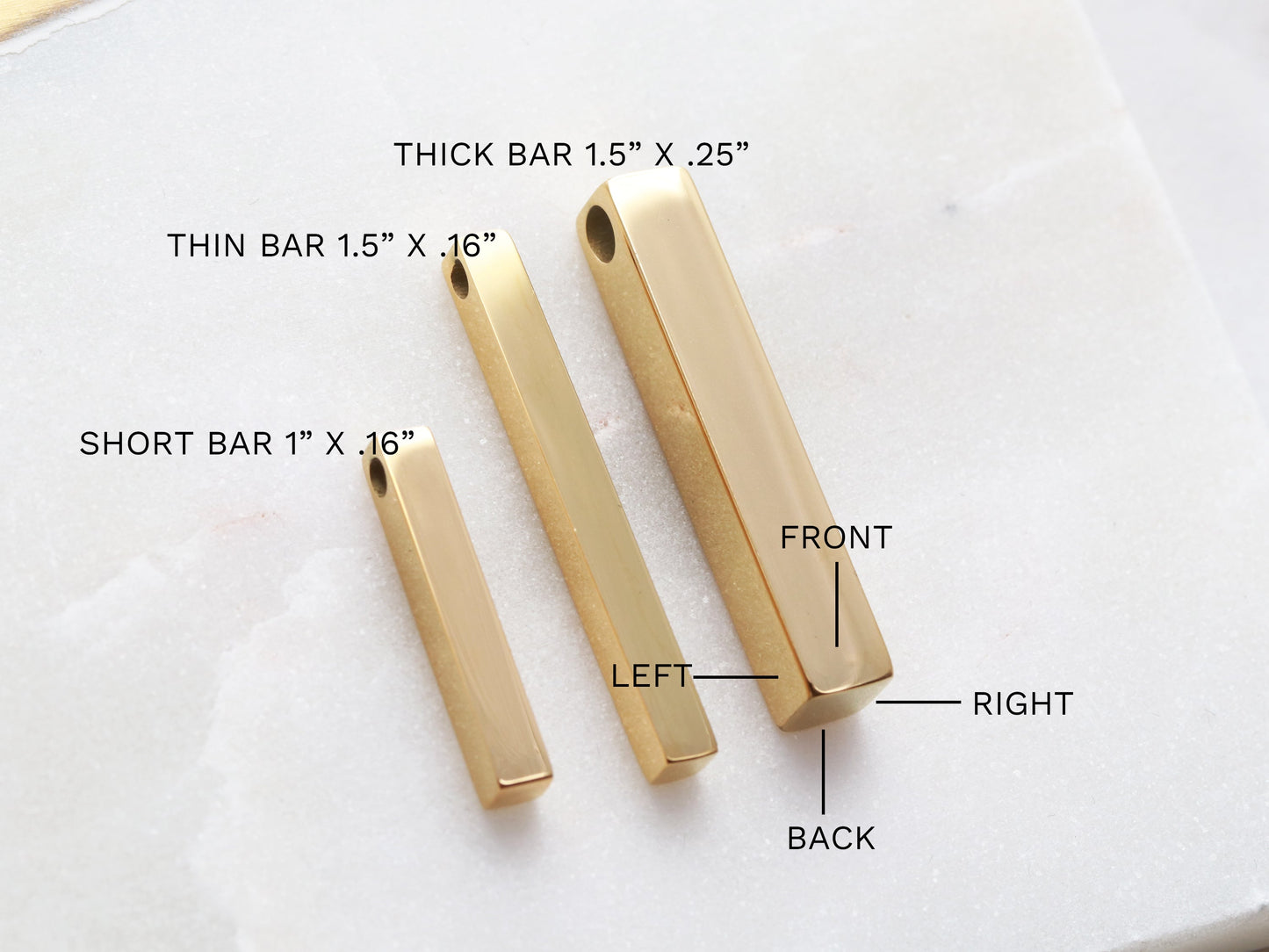 Add an Engraved 4 Sided Bar