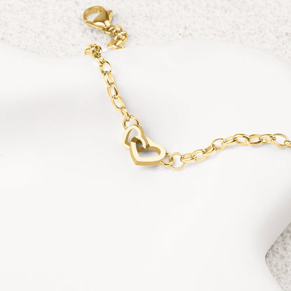 Bracelet mini cœur entrelacé