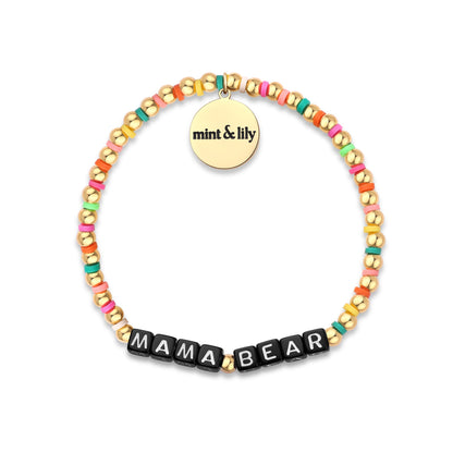 Bracelet d'amitié personnalisé en perles arc-en-ciel dorées et imperméables