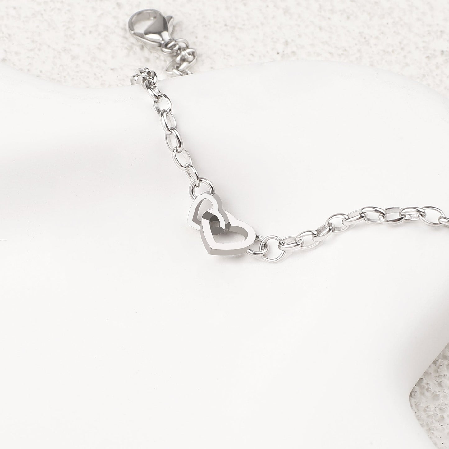 Bracelet mini cœur entrelacé