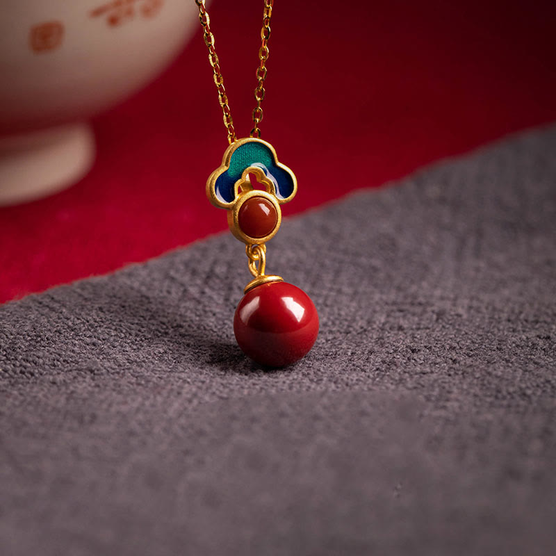 Ensemble collier, boucles d'oreilles et bague en agate rouge cinabre plaqué or et argent sterling 925 avec pierres de Bouddha 