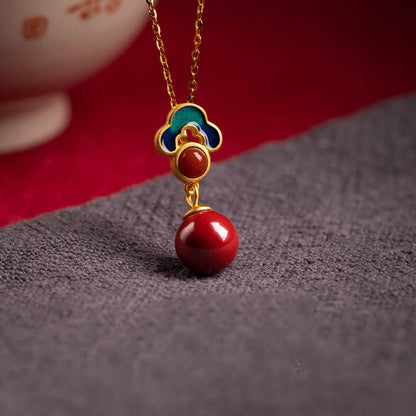 Ensemble collier, boucles d'oreilles et bague en agate rouge cinabre plaqué or et argent sterling 925 avec pierres de Bouddha 