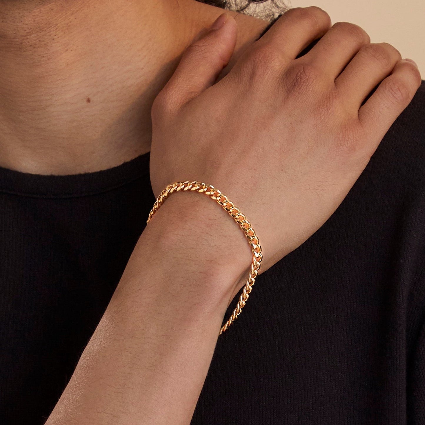 Bracelet à maillons cubains de 6 mm