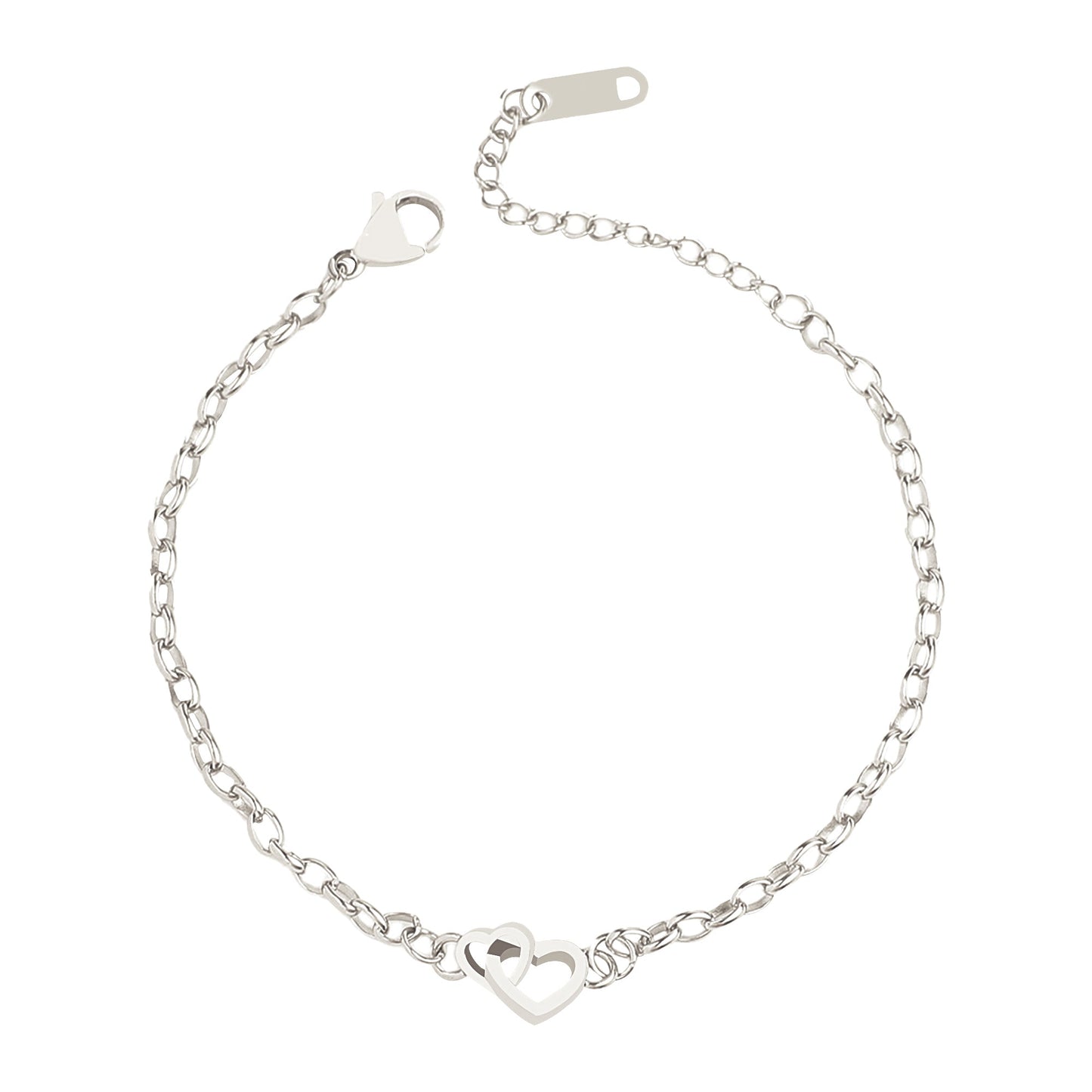 Bracelet mini cœur entrelacé