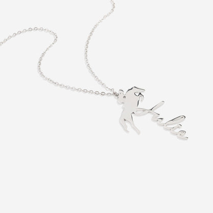 Equestrian Name Necklace