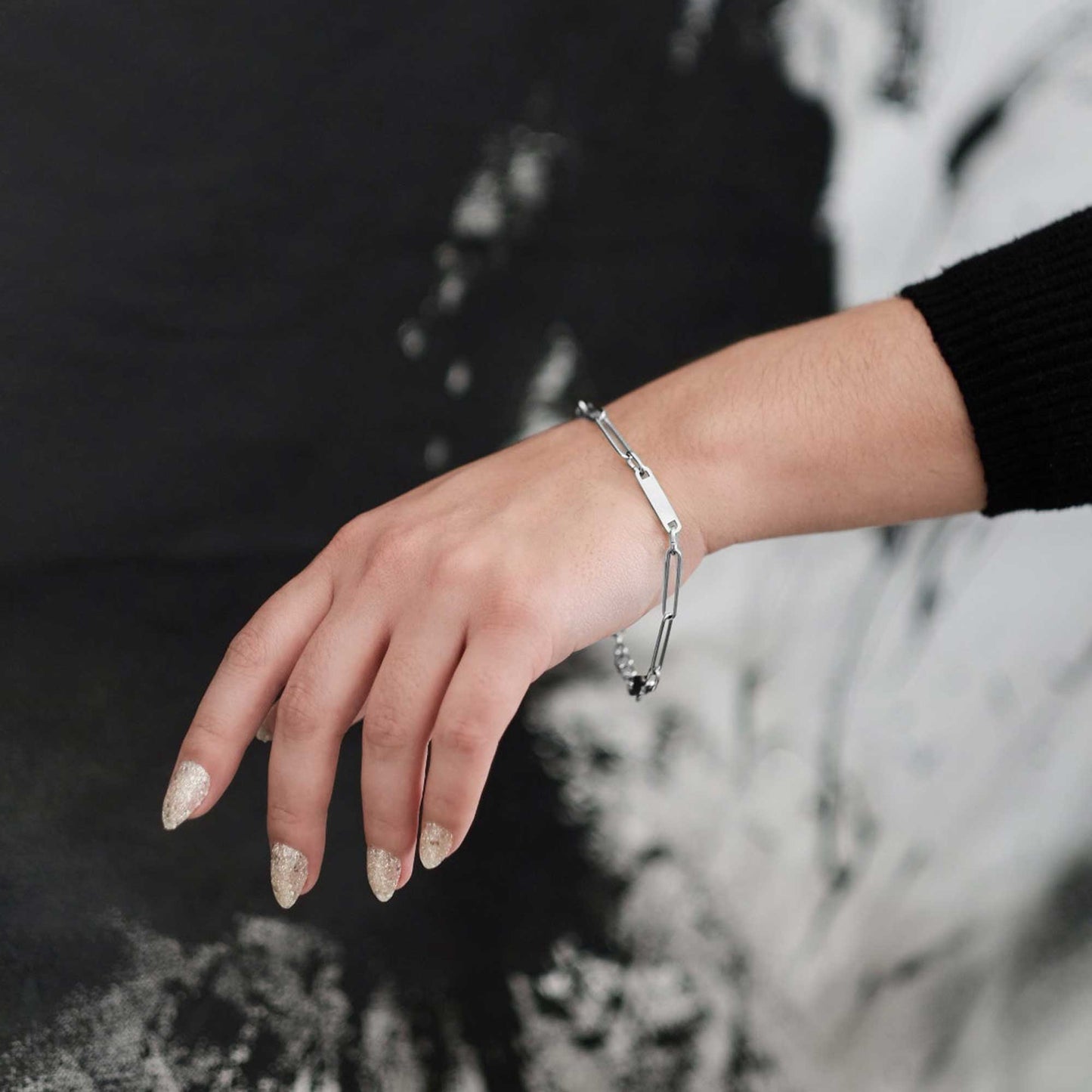 Paperclip Bracelet With Names