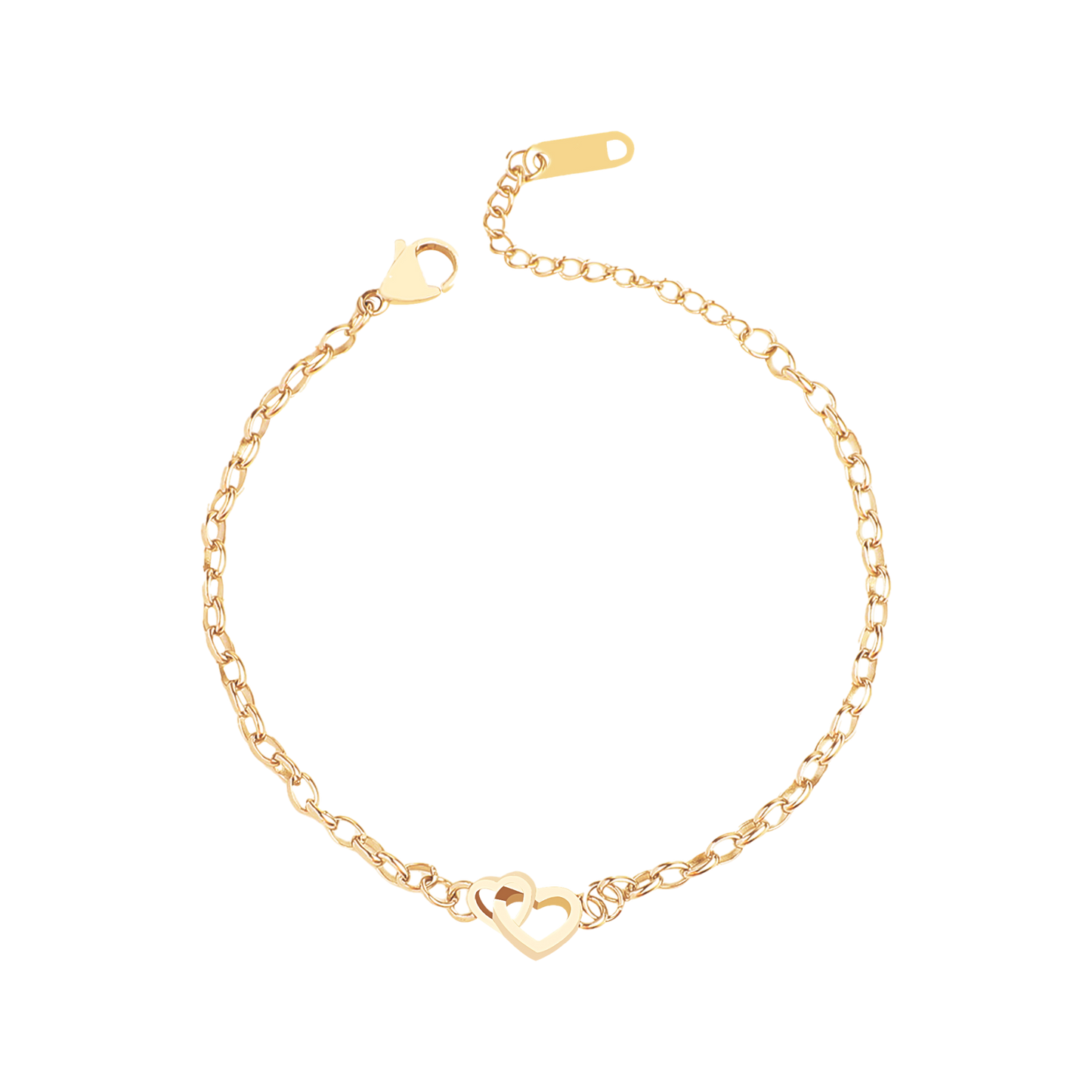 Bracelet mini cœur entrelacé