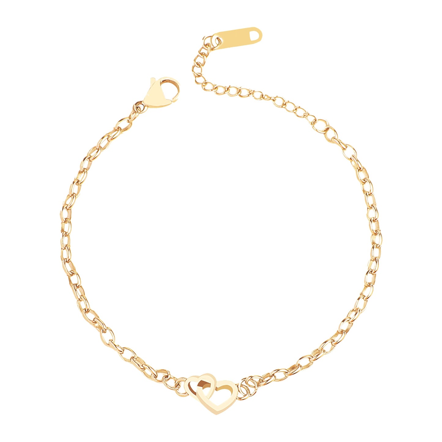 Bracelet mini cœur entrelacé