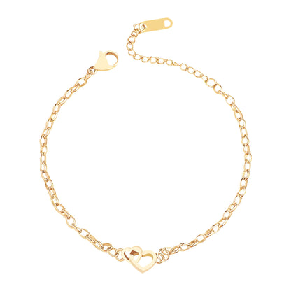 Bracelet mini cœur entrelacé