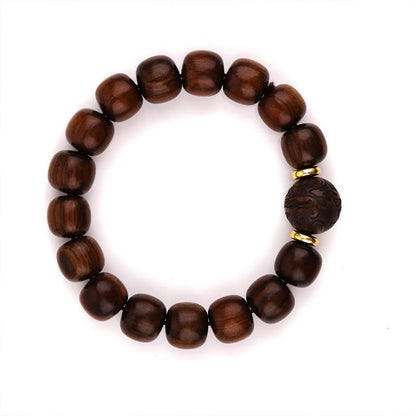 Bracelet de compassion en bois de rose naturel Buddha Stones 