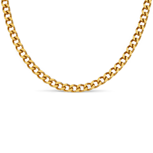 Collier chaîne cubaine de 6 mm