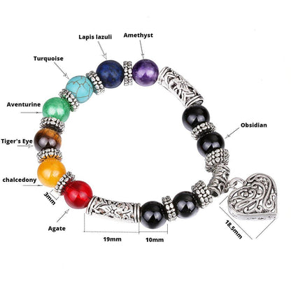 7 Chakra Natural Stone Healing Bracelet
