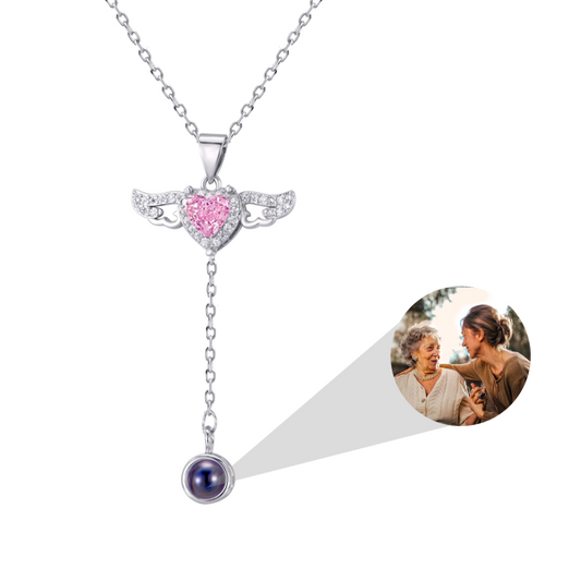 Collier personnalisé « Amour éternel » avec pendentif photo