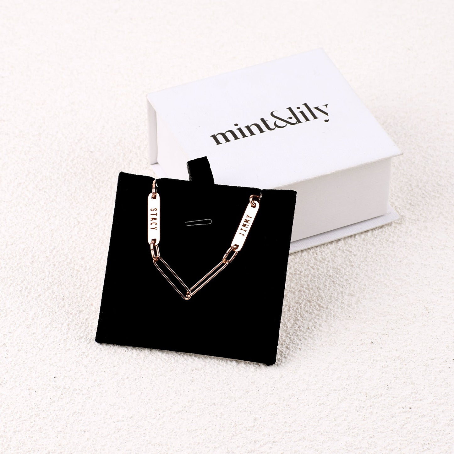 Paperclip Bracelet With Names