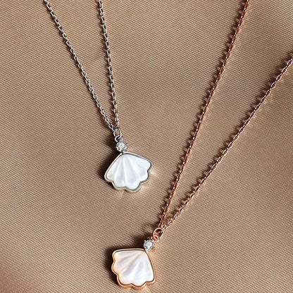 Buddha Stones 925 Sterling Silver Tridacna Stone Shell Blessing Necklace Pendant Bracelet Earrings Jewelry Set