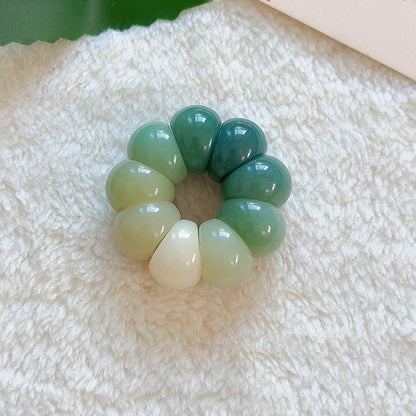 Garlic Clove Bodhi Multicolored Bead Bracelet 14mm for Stress Relief and Meditation