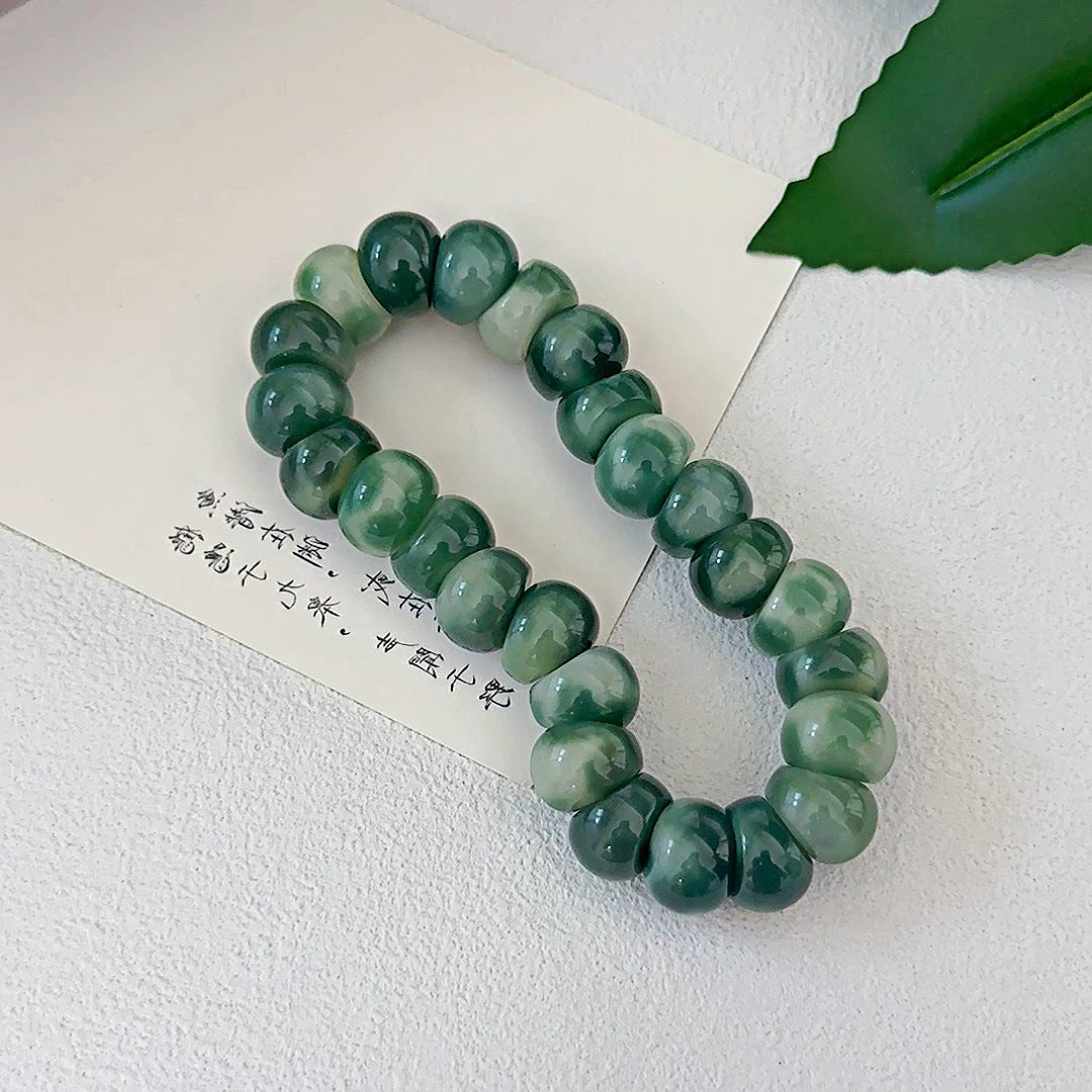 Bodhi-Armband mit floraler Knoblauchzehe zur Stresslinderung, 14 mm 
